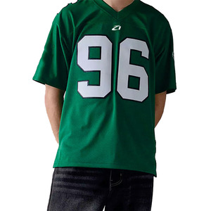 Camiseta de Fútbol Transpirable de Malla Verde para Hombre, Cuello en V, Uniforme de Equipo, Logotipo Personalizado, Ropa Deportiva, Fabricación de Marca Privada, Suministro al por Mayor - Product Image 6