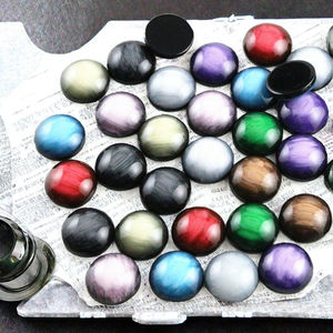 ลูกปัดเรซิ่นทรงกลมสีขาวสำหรับทำเครื่องประดับ - Product Image 3