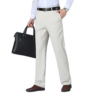 Pantalones Chinos de Cintura Alta, Elegantes y Rectos, 100% Algodón, Corte Ajustado Informal, Diseño Personalizado al por Mayor OEM para Hombre - Product Image 6