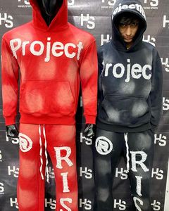 Al por mayor, Chándal Unisex 100% Algodón Personalizado de Invierno con Forro Polar, Lavado Ácido, Anti-Pilling, con Sudadera con Capucha y Parche Bordado Desgastado 2026 - Product Image 6