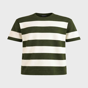 เสื้อยืดแขนสั้นผู้ชาย ผ้าถัก คอโอ ทรงปกติ สวมใส่สบาย ผ้าฝ้าย 100% ระบายอากาศได้ดี ดีไซน์ตามสั่ง ป้องกันขนร่วง แห้งเร็ว - Product Image 2