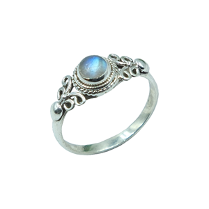Natural Labradorite Gemstone 925 Sterling <b>Silver</b> Handmade Filigree <b>Ring</b> <b>Statement</b> <b>Ring</b> for Women Boho Vintage Designer Jewelry - Product Image 1