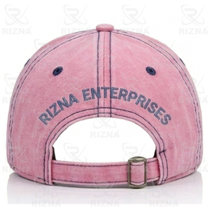 Gorra de Béisbol RIZNA de Mezclilla Twill, 6 Paneles, Ajustable, Unisex, Estilo Casual Vintage, Lavada, con Logotipo Bordado en 3D en el Panel Frontal, Azul - Product Image 5