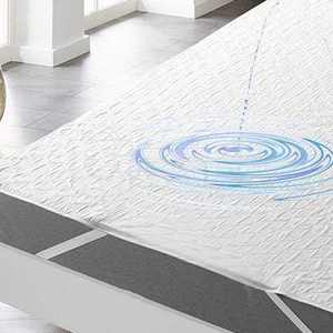 Durable Home 4 Corner Elastic Mattress Protector <b>Bed</b> Mat with Knitted Elastic Corner Fasteners Soft Fabric Long Service Life - Product Image 6