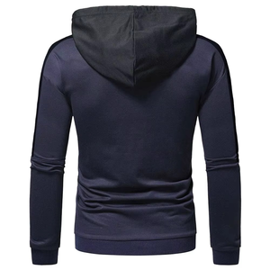 Sudadera con Capucha para Hombre, Corte Regular, Color Sólido, Tejida, 100% Algodón, Informal, para Invierno, con Bolsillo Delantero y Cordón Ajustable, Teñido Liso - Product Image 4