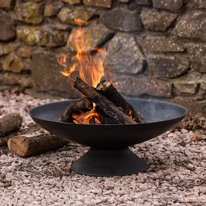 Stylish Metal Bonfire <b>Pit</b> for Garden Patio and Terrace Settings - Product Image 3