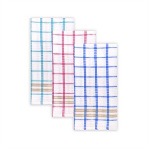 คอลเลคชั่นใหม่มาแรง ผ้าเช็ดครัวลายตารางย้อมสีจากเส้นด้ายวาฟเฟิล 100% ผ้าฝ้าย ซับน้ำเร็ว เป็นมิตรกับสิ่งแวดล้อม - Product Image 6