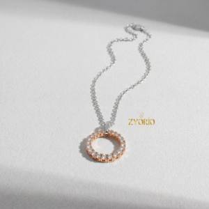 Collier en or avec diamant symbole de l'éternité élégant, conçu pour les femmes à la recherche de luxe, cadeau de mariage, anniversaire et charme à la mode - Product Image 4