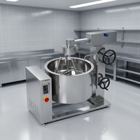Chaudière à vapeur rotative à induction Amicook 380V/440V, modèle de cuve de cuisson, vapeur sûre, ingrédients sains, cuisson saine