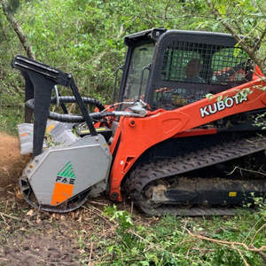 หัวตัดหญ้าสำหรับงานป่าไม้แบบติดตั้งกับรถตักล้อยาง Kubota SVL75-3 รุ่น Heavy Duty ใช้เครื่องยนต์ดีเซลระบบไฮดรอลิก - Product Image 5