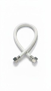 Manguera de Grasa Trenzada Blanca con Conexiones de Latón de 1/2 de Diámetro Interior, Diseño Moderno y Flexible, 300 psi, Lubricación para Motor de Camión, 3 Años de Garantía - Product Image 4
