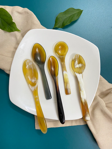 Mejor Producto 2022: Cuchara de Servir Elegante de Cuerno de Cerdo, Cubertería para Restaurante, Cuchara de Servir Plana de Cuerno de Buey y Búfalo para Mesa - Product Image 3
