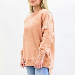 Sudadera de Algodón Suave Premium con Lavado Ácido para Mujer, Marca Privada, con Servicio OEM, Tallas OEM, Fabricante Mayorista - Product Image 5
