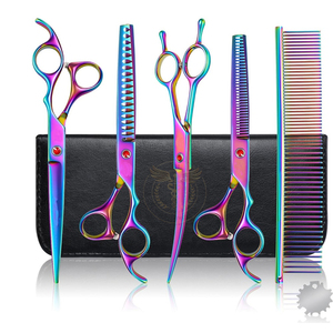 Tijeras de Peluquería para Perros y Gatos, de Acero Inoxidable, Ligeras, para Diestros, para Cortar el Pelo, Tijeras de Belleza para Mascotas - Product Image 5