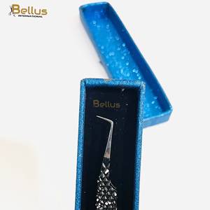 Pinzas para Extensión de Pestañas con Punta de Fibra Nano, Recubrimiento de Polvo Negro, Antimagnéticas, Antiestáticas, 10 mm, OEM - Product Image 1
