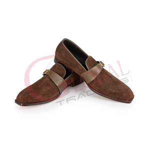 Chaussures mocassins pour hommes en cuir véritable de qualité supérieure, style daim, fabriquées à la main, décontractées et tendance – Grande Vente - Product Image 1