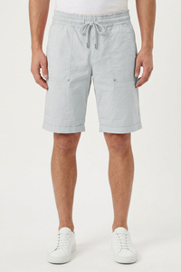 Shorts de Playa para Hombre, Tejidos en Algodón, con Cordón en la Cintura y Bolsillos, Transpirables, de Color Sólido, Estilo Casual, Suministro OEM, Logotipo Personalizado - Product Image 6