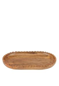 Bandeja Rectangular de Madera para Servir con Asas Metálicas, Diseño Minimalista Pulido, Tabla de Quesos Duradera, Utensilios de Cocina para Mesa - Product Image 5