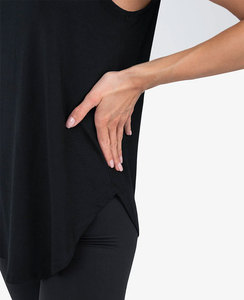 Débardeur de sport pour femme avec logo personnalisé, en coton/bambou, à séchage rapide, streetwear, sans manches, pour le printemps, l'été et l'automne - Product Image 5