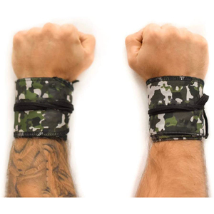 สายรัดข้อมือออกกำลังกาย สายรัดข้อมือยกน้ำหนักสำหรับผู้ชาย ใช้สำหรับการฝึกซ้อมฟิตเนสในยิม ขนาด OEM - Product Image 1