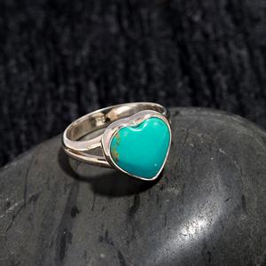 Most Trending 925 Sterling Silver <b>Ring</b> with Original <b>Turquoise</b> Gemstone Designer <b>Rings</b> Wholesale Factory Price Jewelry - Product Image 3