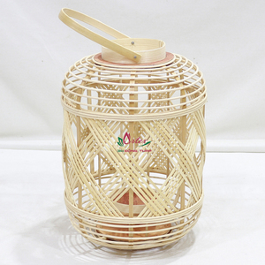 Portavelas y Faroles Decorativos de Bambú y Ratán Hechos a Mano, Estilo Vintage y Ecológico, de la Fábrica Artex Dong Thap - Product Image 4