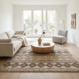 Alfombra Decorativa Bohemia para Exteriores, Hecha a Mano, de la Mejor Calidad, para Sala de Estar, Dormitorio, Cocina, Alfombra Boho Lavable - Product Image 1