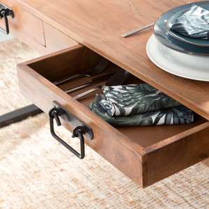 โต๊ะรับประทานอาหารแบบขยายได้ รุ่น Vandana Solace Radiant ทำจากไม้ฮาวานาอะคาเซีย - Product Image 3