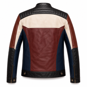 Veste en cuir marron décontractée style streetwear pour homme – Manteau urbain chaud et élégant pour l'automne et l'hiver – Tendance premium 2026 - Product Image 2