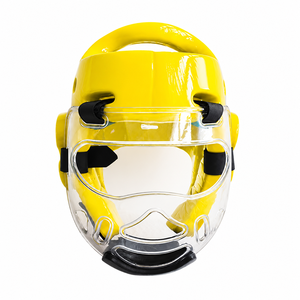 Protector de Cabeza Duradero SULTAN BOXING, Casco Deportivo Protector Facial Transparente para Adultos Unisex, Material de PC, Suela de Cuero, Cierre de Gancho y Bucle - Product Image 5