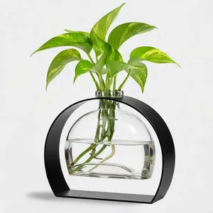 High End Coastal Decorative Iron Eco-Friendly <b>Tabletop</b> Vase Luxury Modern Floral Centerpiece Styling flower vase - Product Image 3