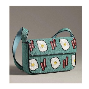 Bolso de Hombro con Cuentas de Vidrio y Diseño Floral, Cierre Magnético, Ideal para la Playa, Fiestas, Oficina y Viajes, para Mujer - Product Image 4