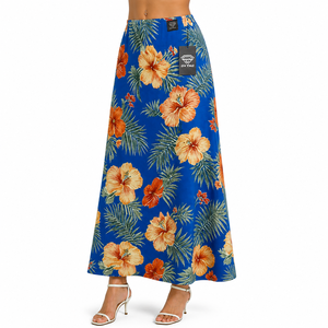 Nouvelle Robe Longue Hawaïenne Florale Tropicale pour Femme, Taille Naturelle, Style Aloha Fluide et Respirant, Idéale pour la Plage, les Vacances Insulaires et l'Automne - Product Image 2