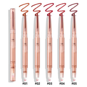 Lápiz Delineador de Labios 2 en 1 de 5 Colores con Pincel, Resistente al Agua, de Larga Duración, Mate, Natural, Vegano - Product Image 2
