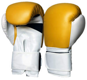 Guantes de Boxeo de Cuero Vacuno de Alta Calidad con Diseño Profesional Personalizado, para Entrenamiento al Aire Libre, Dedos Completos, Antideslizantes y Elásticos - Product Image 1