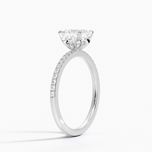 แหวน BOJ รุ่น 0134 ทรง Asscher Cut เงินแท้ 925 ประดับเพชรเม็ดเดี่ยวทรงกลีบดอกไม้ 2 กะรัต สี D ความสะอาด VVS1 มอยส์ซาไนต์ รับรองโดย GRA - Product Image 2