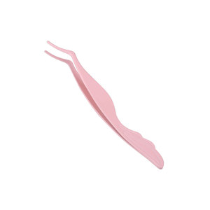 Light Pink Eyelash Applicator Tweezers Quality Stainless Steel False Lash Applicator Precision <b>Makeup</b> <b>Tool</b> for Eyelash Extension - Product Image 1