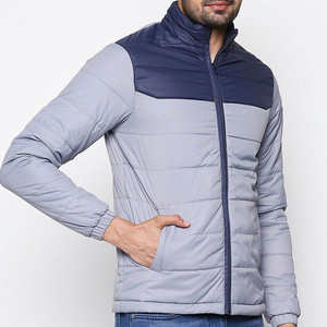 Chaqueta acolchada de hombre con cuello alto, nueva llegada de fábrica, personalizable al por mayor, abrigo de invierno con logo frontal - Product Image 5