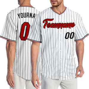Camiseta de Béisbol Retro a Rayas, Ropa Deportiva Urbana Moderna, Camiseta de Equipo Hip Hop, Ropa Deportiva de Gimnasio, Proveedor de Ropa Deportiva de Moda - Product Image 1