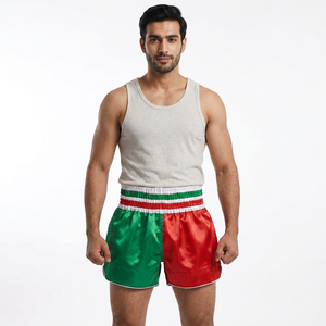 Nouveauté - Shorts de combat Muay Thai pour hommes, doux et confortables, vente en gros, 100% polyester, short de boxe thaïlandaise - Product Image 6