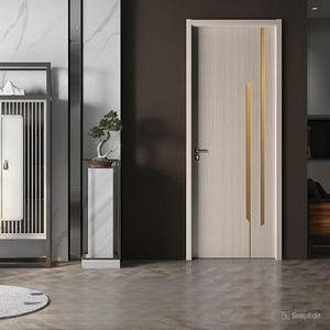 Puerta Moderna Minimalista de Madera Sólida Compuesta Resistente al Viento para Uso Interior en Dormitorios - Venta Directa de Fábrica para Oficinas, Escuelas y Hospitales - Product Image 5