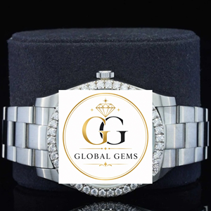 Reloj de Pulsera de Acero Inoxidable con Incrustaciones de Diamantes de Moissanita Dorada de la Mejor Calidad, Moderno y Elegante, para Fiestas y Uso Casual, en Venta - Product Image 1