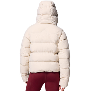 High Quality Women <b>Quilted</b> Jacket Hooded Full Sleeve Solid Color <b>Winter</b> Regular Thick Polyester Wadding Memory Fabric Breathable - Product Image 2