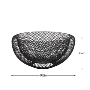 Mini bol décoratif en métal blanc pour fruits, centre de table élégant, décoration moderne pour la maison, bol de service et utilisation stylée - Product Image 4