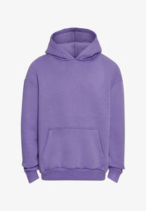Sweat à capuche unisexe personnalisé en molleton de coton 400 g/m² coupe oversize et courte, avec broderie 3D, en molleton bouclette lourd 420 g/m² - Product Image 4