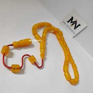 Rosario Islámico con Diseño de Ángel, Tasbih de Resina India Ecológico de Alta Calidad, 33 Cuentas, Empaquetado en Caja de Color - Product Image 3