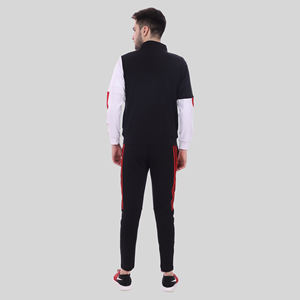 Survêtement de sport pour homme en velours premium, extensible dans les quatre sens, coupe ajustée, couleur unie, confortable, pour l'automne, le jogging et la course à pied - Product Image 6