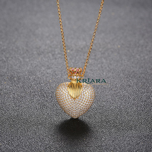 Colgante de Corazón en Plata 925 con Baño de Rodio y Moissanita, Romántico para Uso Diario de Mujeres - Product Image 2