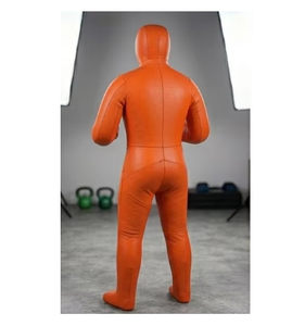 Muñeco de Boxeo Profesional Naranja de PU con Relleno de Esponja, Saco de Boxeo Resistente para Entrenamiento de Adultos, Muñeco de Grappling de Tamaño Completo - Product Image 3