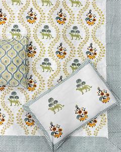 Parure de lit double super king 100 % coton imprimée à la main, blanche, lot de 3 – Fournisseur pour commandes en gros personnalisées - Product Image 3